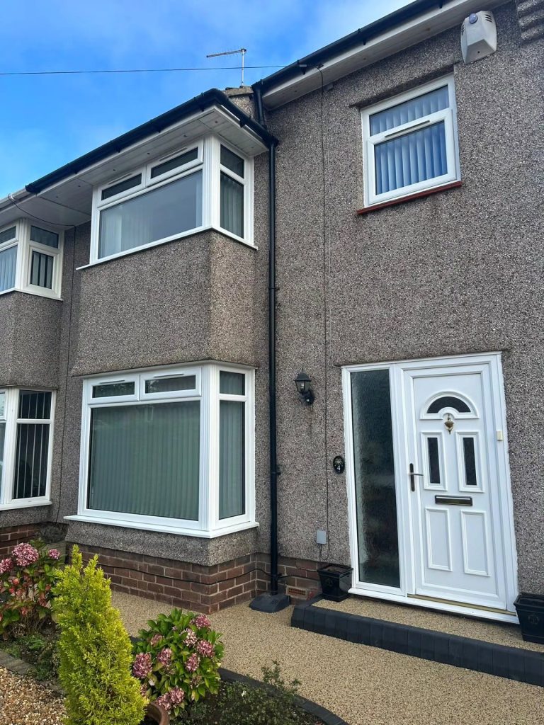 A house with new windows and doors in Northumberland