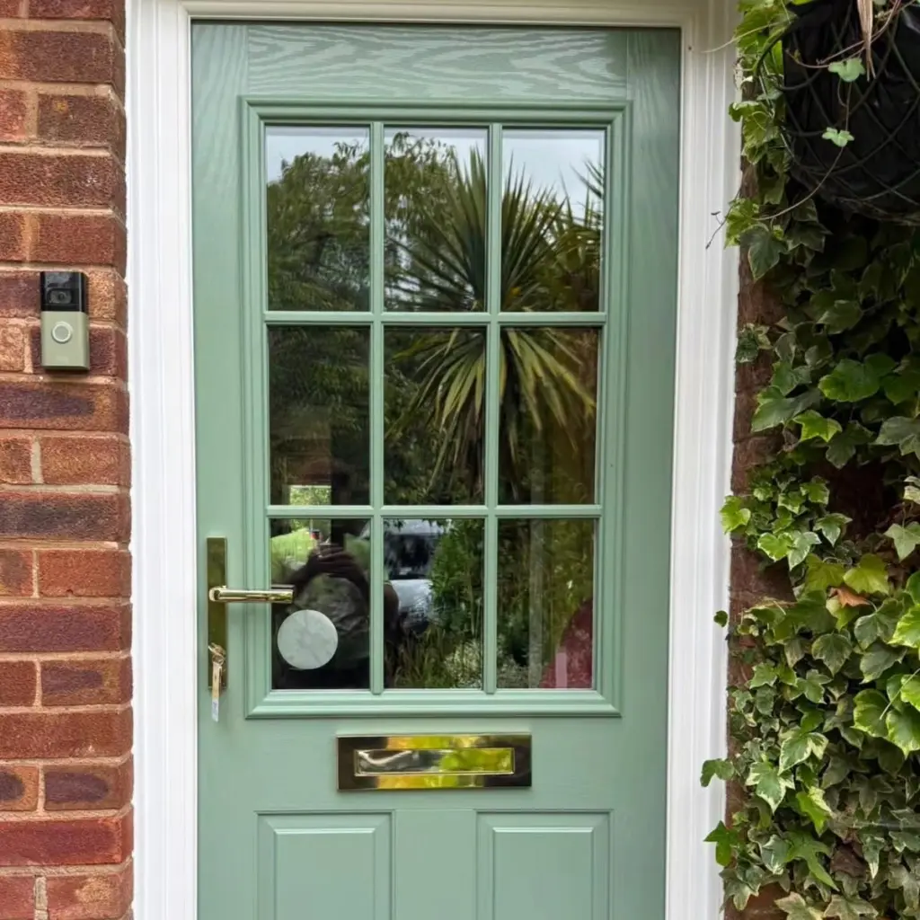 Green composite door 